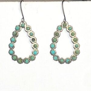 Teardrop turquoise earrings